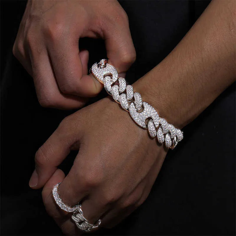 8" Iced Out Diamond Moissanite  Bracelet