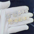 8mm Earring Flower Iced Out Vvs Moissanite