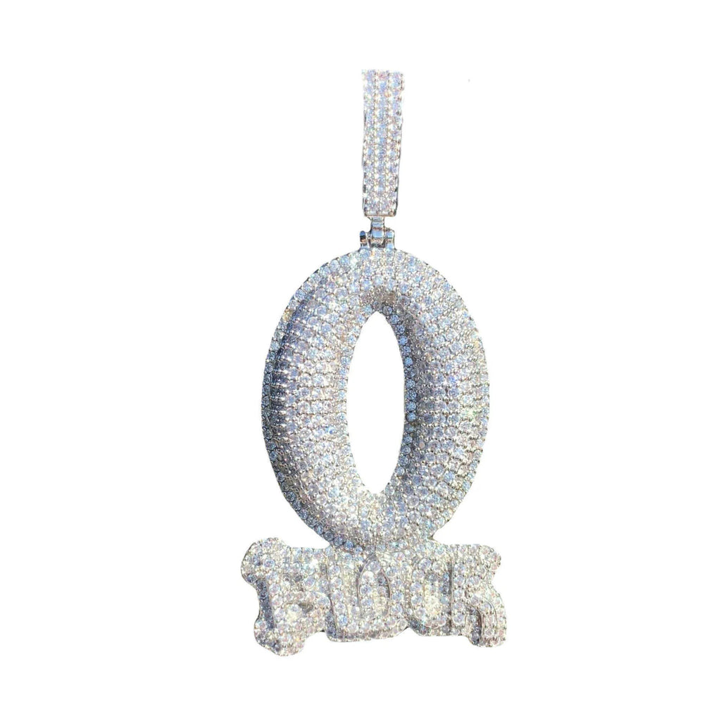 O-Block Iced Out Vvs Moissanite Pedant