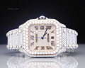 White Gold VVS Moissanite Iced Out Watch