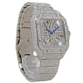 Cartier 4109 Santos SKELETON LOADED DIAMOND Stainless Steel AUTOMATIC