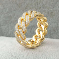 7 14k Yellow Gold + Moissanite VVS Diamond Moissanite Ring