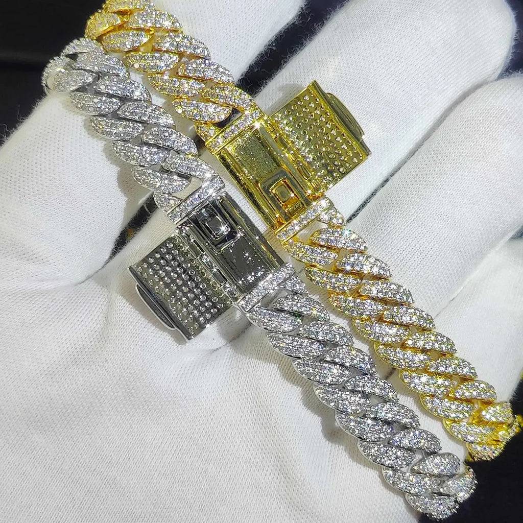 8" Iced Out Bracelet VVS Diamond Moissanite