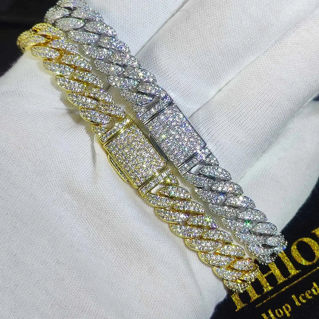 8" Iced Out VVS Diamond Moissanite Bracelet