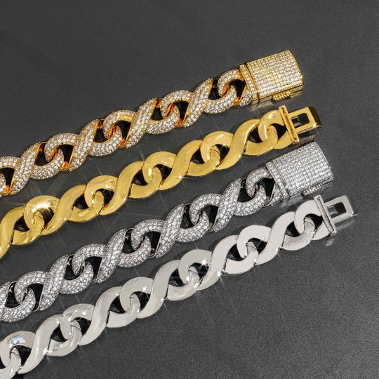 Iced Out 15MM Infinity Cuban Link Chain