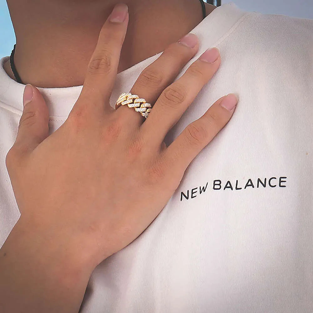 7 14k Yellow Gold + Moissanite VVS Diamond Moissanite Ring