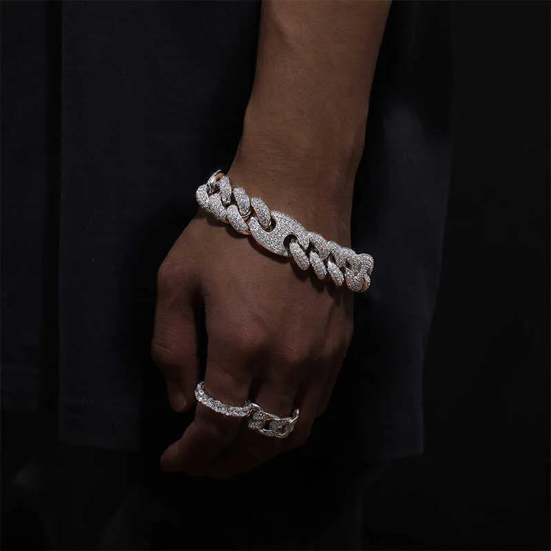 8" Iced Out Diamond Moissanite  Bracelet
