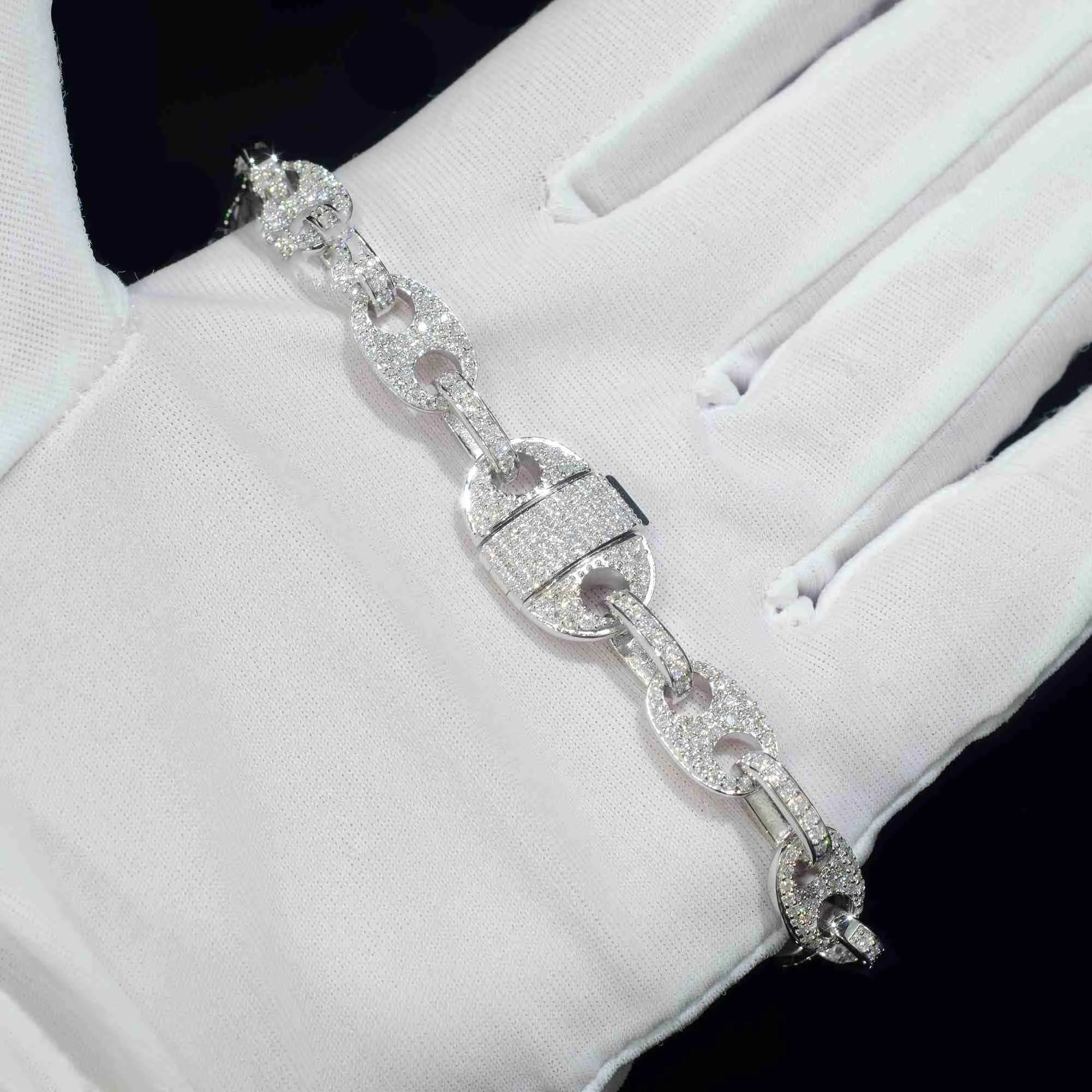9" Diamond Moissanite Bracelet