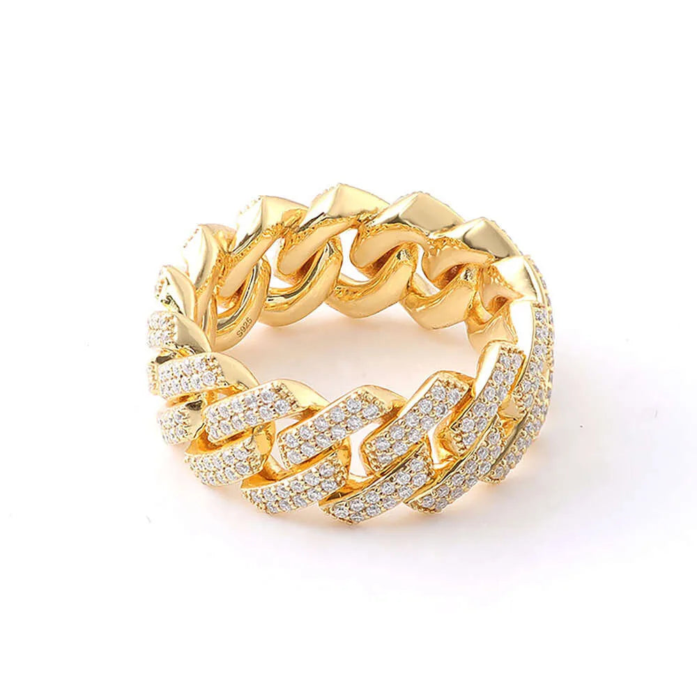 7 14k Yellow Gold + Moissanite VVS Diamond Moissanite Ring
