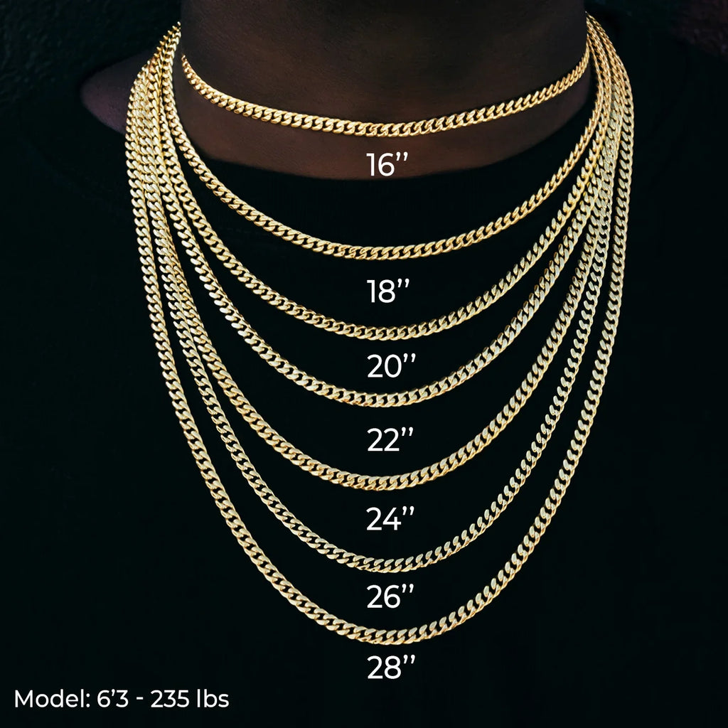 22" Rope Chain in White Gold- 6mm