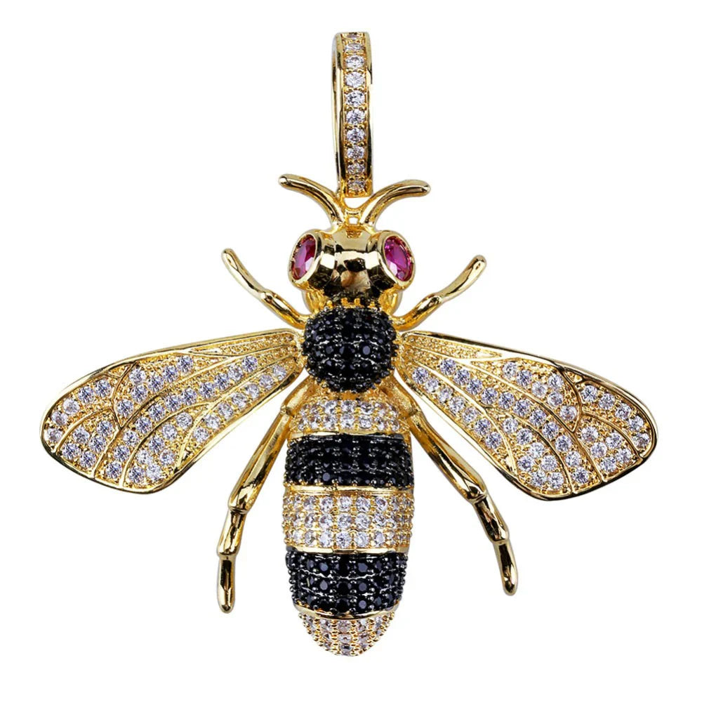 ICED OUT PEDANT "BUMBLE BEE"