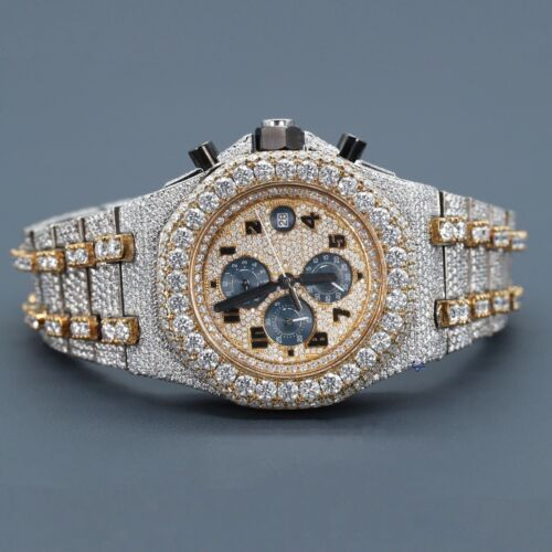8.5" Necklace Moissanite Chain Cuban Link Iced Out