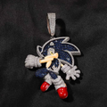Sonic Iced Out Pedant VVS Moissanite