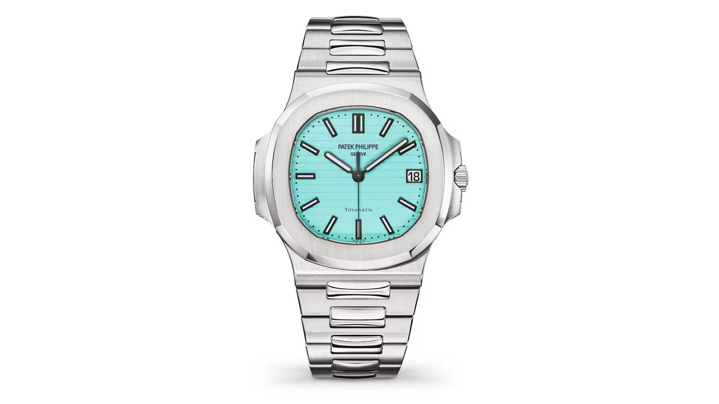 Tiffany-Blue Patek Philippe Nautilus watch