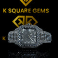 MOISSANITE ICED OUT WATCH SWISS MOVEMENT AUTOMATIC WATCH FOR MAN