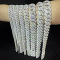 20" VVS Moissanite Diamond Necklace Iced Out Cuban Chain