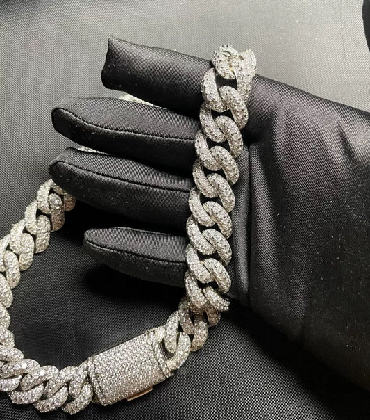 18” VVS Diamonds Cuban Nekclace 14mm