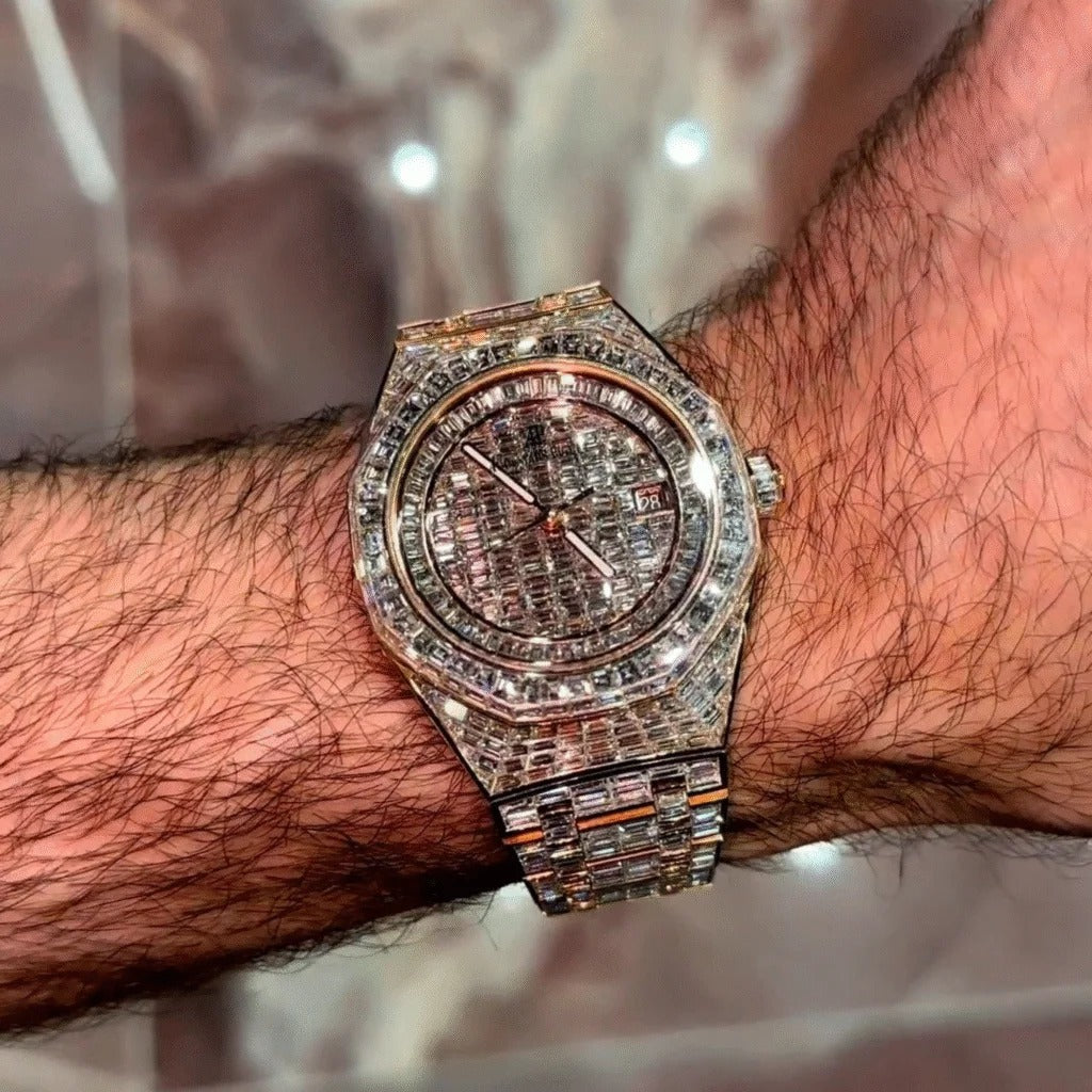Gunna – Audemars Piguet Royal Oak 41mm Pave Dial Watch