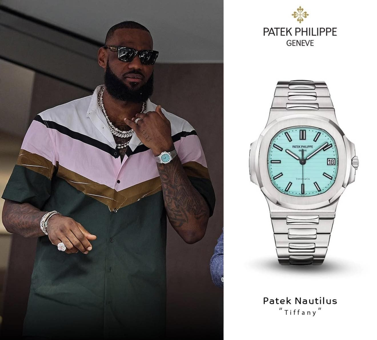 Tiffany-Blue Patek Philippe Nautilus watch