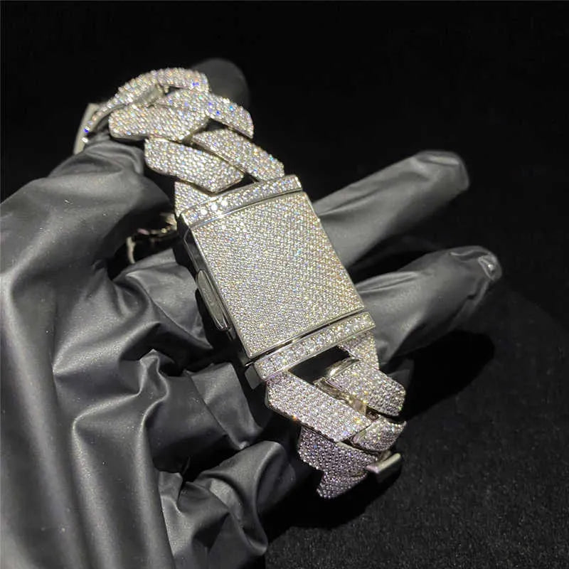 7" Iced Out Diamond Moissanite Bracelet