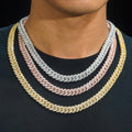 Hot Sale 10MM Two Row Diamond Cuban Link Chain