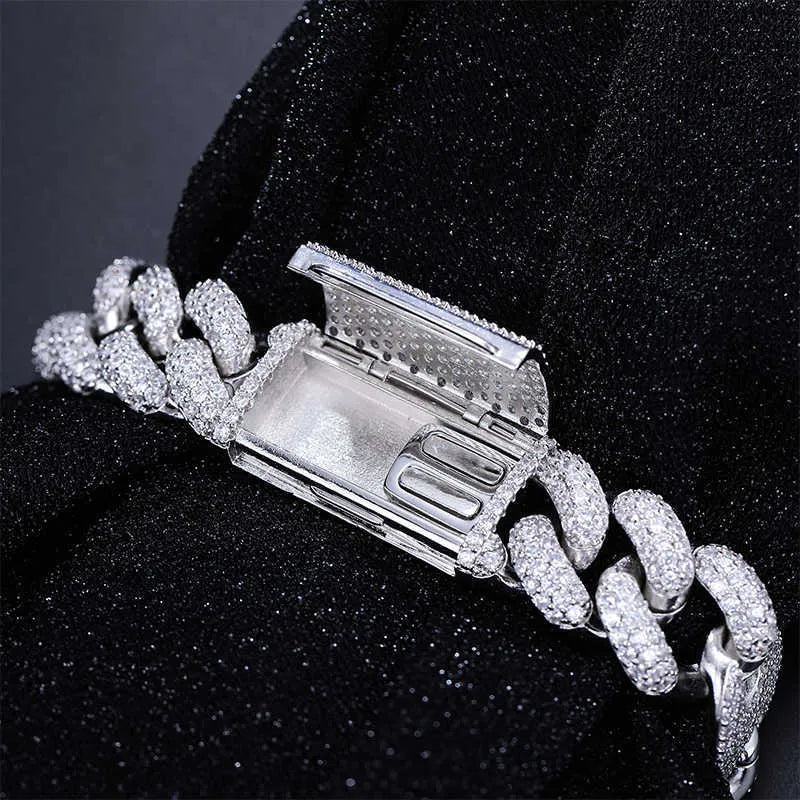 8" Iced Out Diamond Moissanite  Bracelet