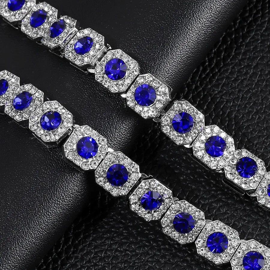 22" Necklace Moissanite Chain Cuban Link Iced Out