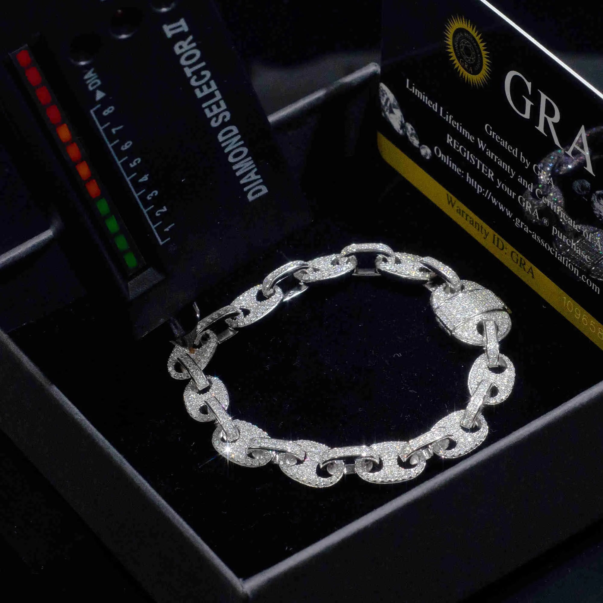 8" Diamond Moissanite Bracelet