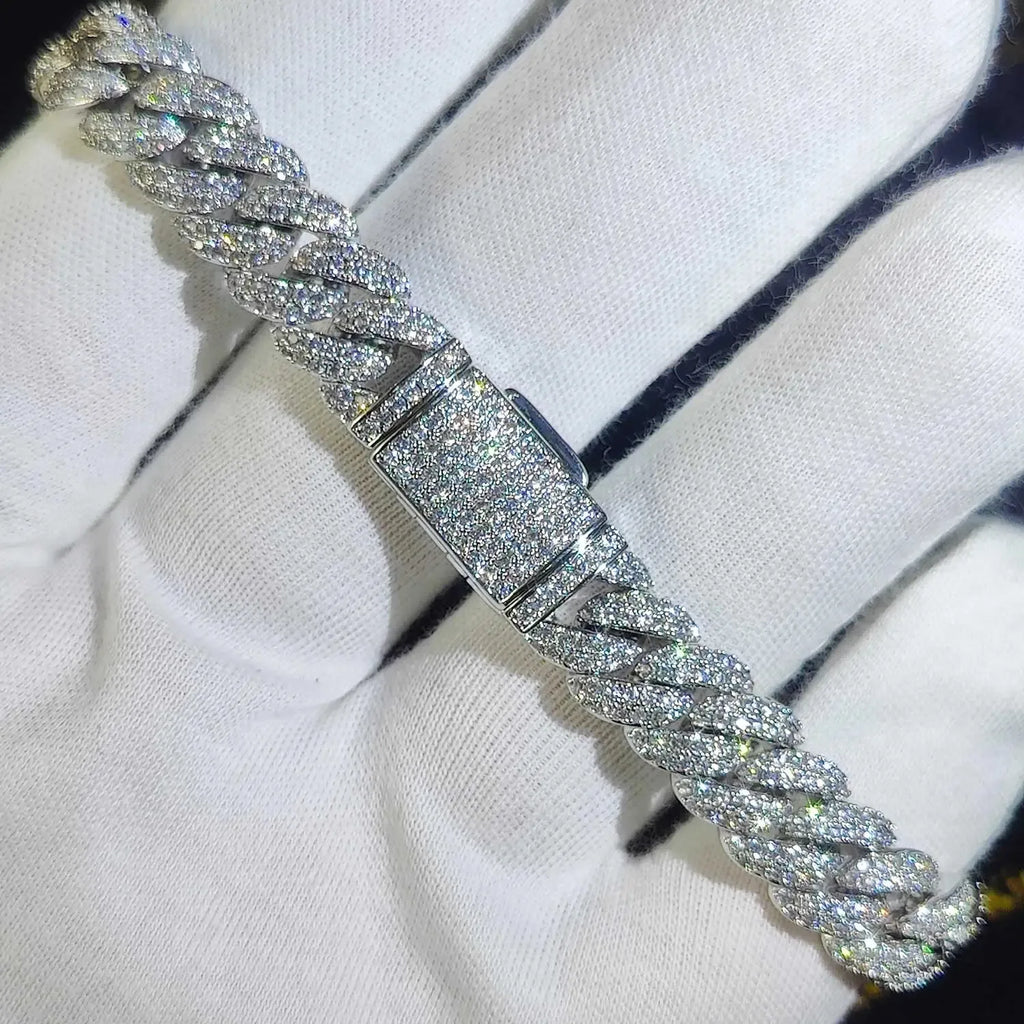 7" Iced Out Bracelet VVS Diamond Moissanite