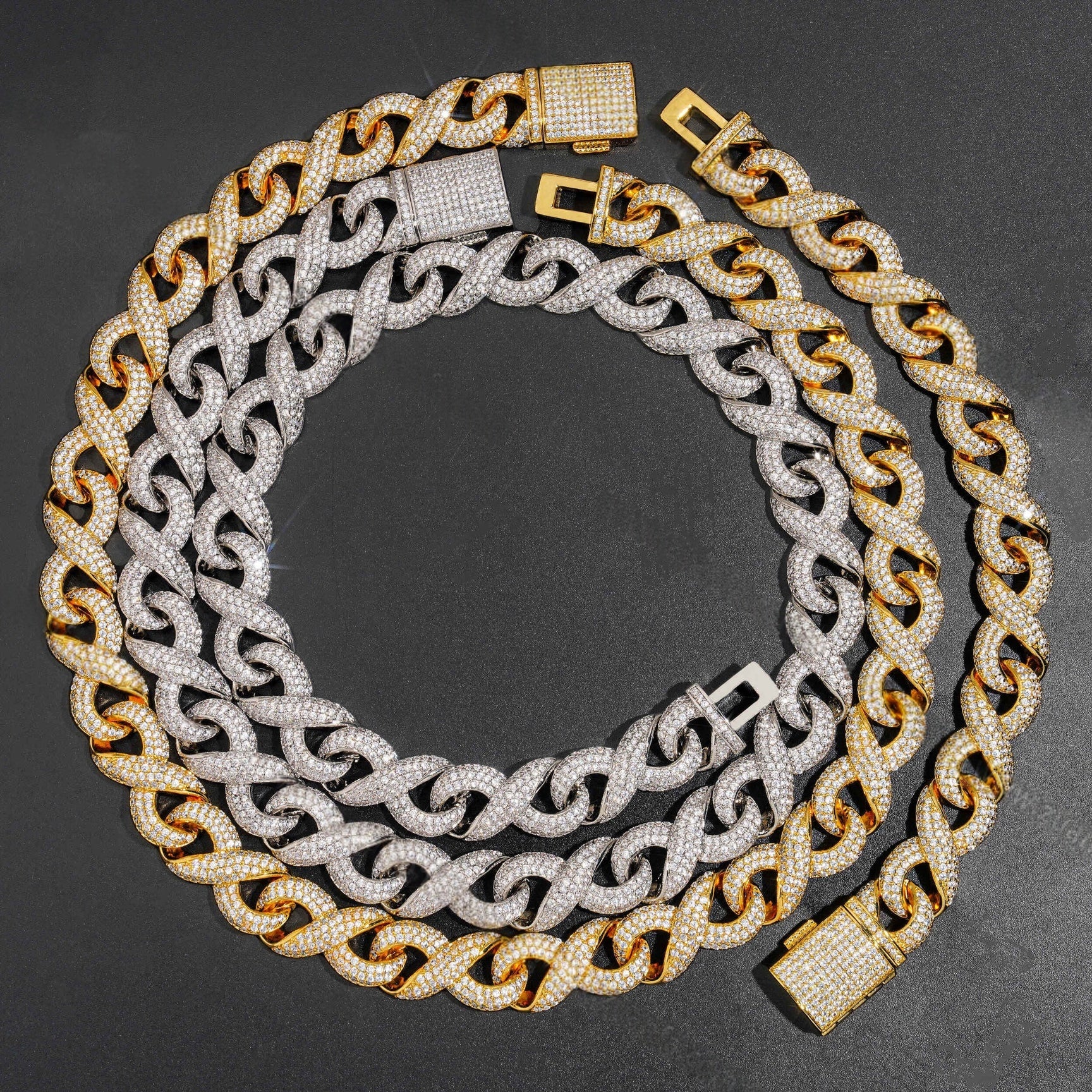Iced Out 15MM Infinity Cuban Link Chain