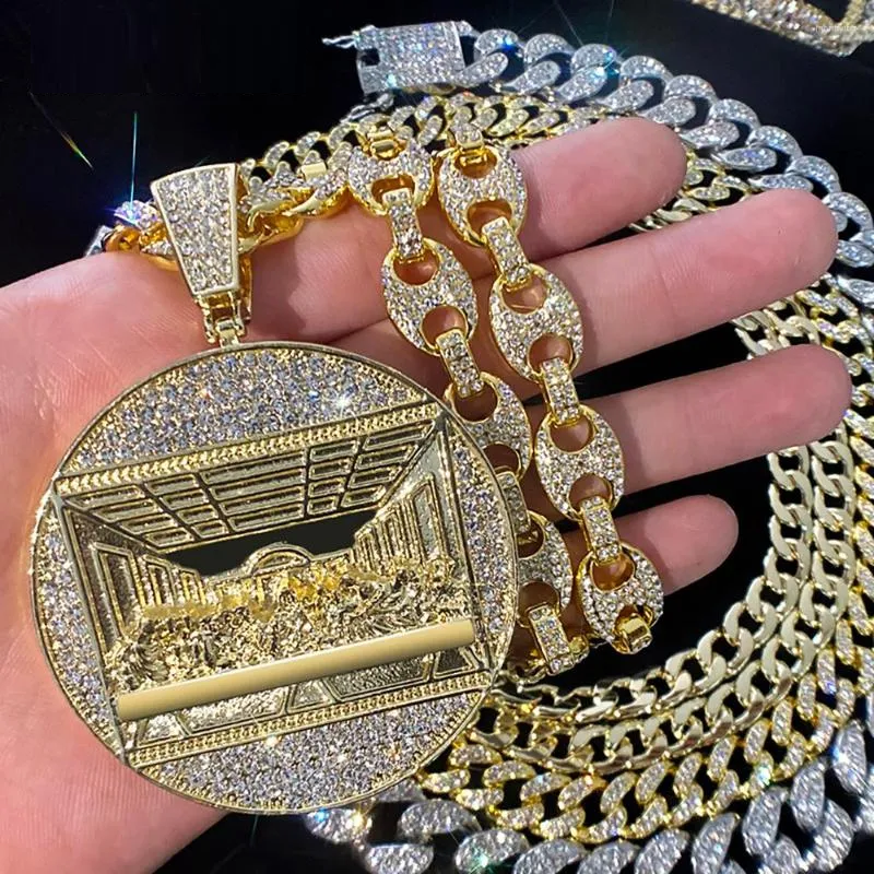 22" Last Meal Necklace Moissanite Chain Cuban Link Iced Out