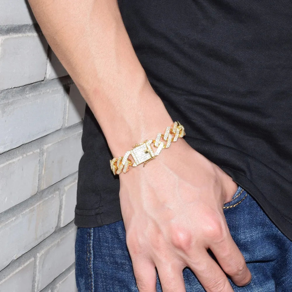 Iced Out Diamond Moissanite Bracelet