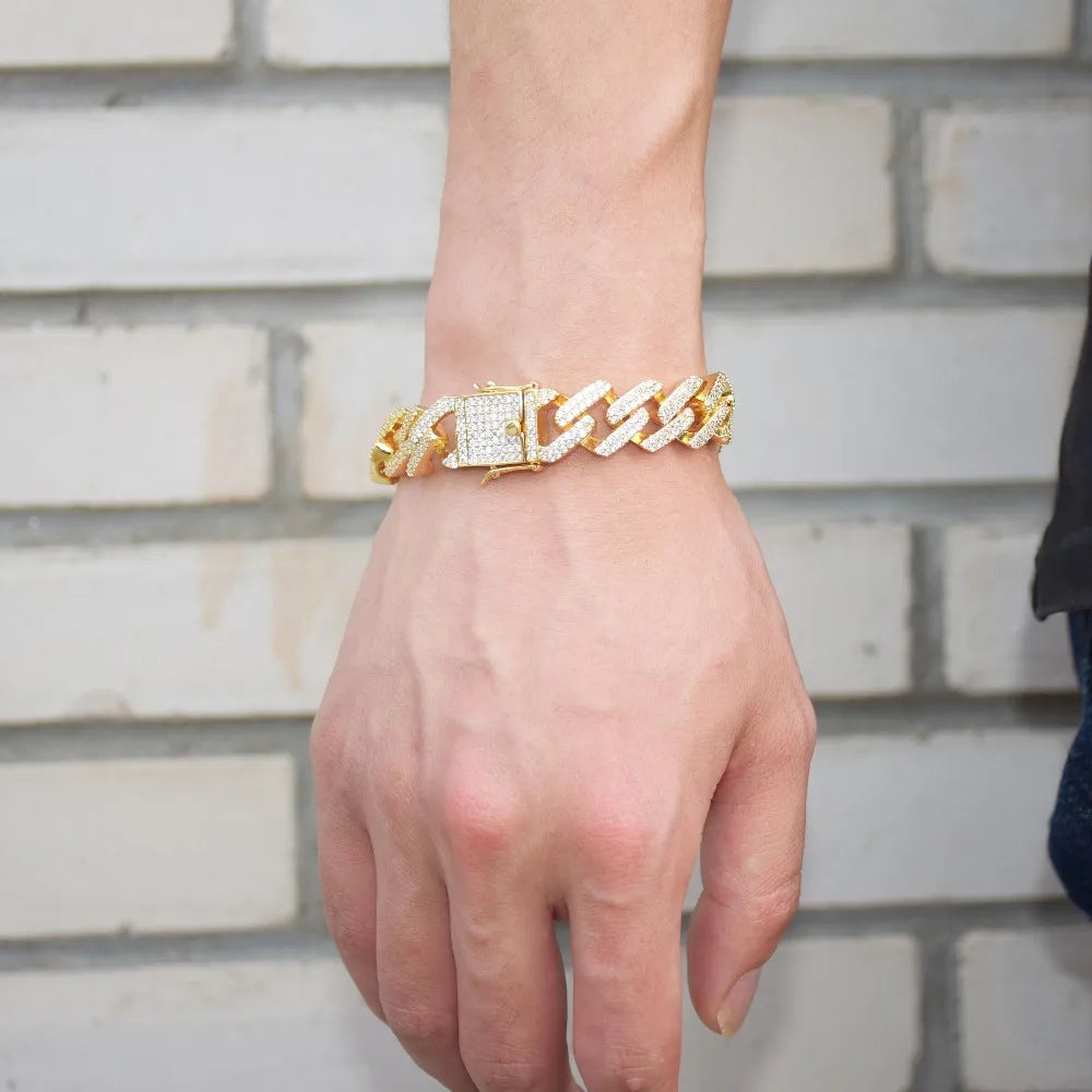 Iced Out Diamond Moissanite Bracelet