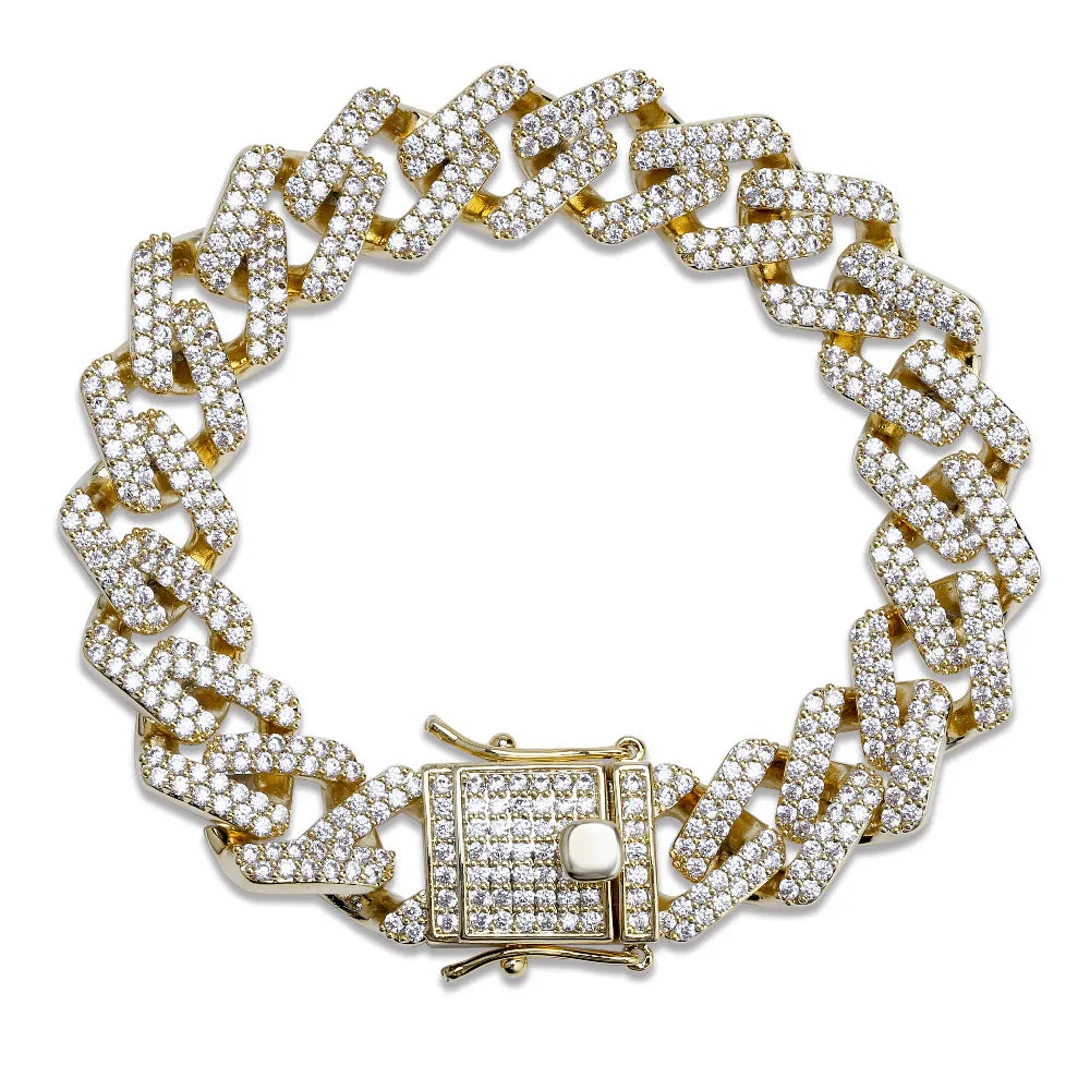 Iced Out Diamond Moissanite Bracelet