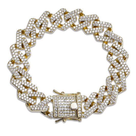 Iced Out Diamond Moissanite Bracelet