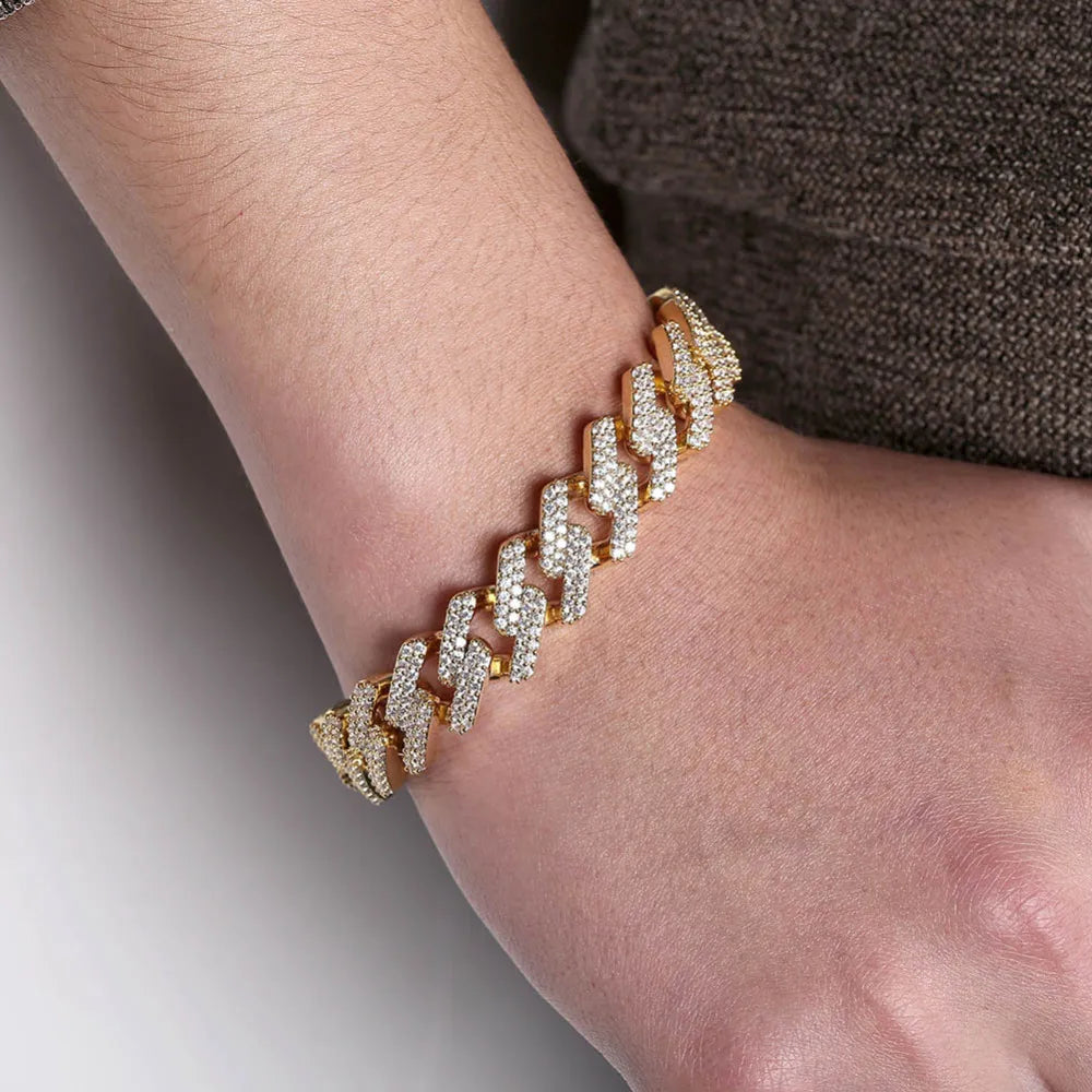 Iced Out Diamond Moissanite Bracelet