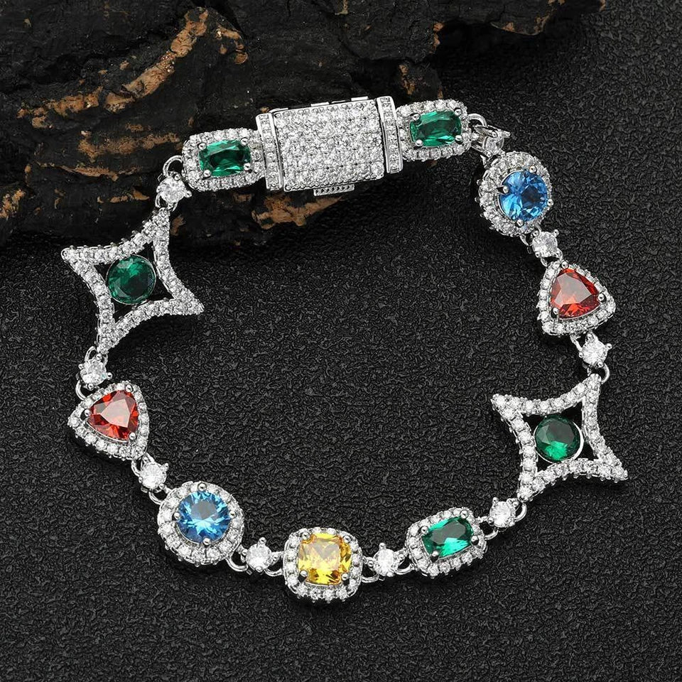 8" 18k Yellow Gold Plated Filled Tennis Bracelet Tennis Bracelet