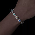 7" 18k Yellow Gold Plated Filled Tennis Bracelet Tennis Bracelet