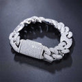 8" Iced Out Diamond Moissanite  Bracelet