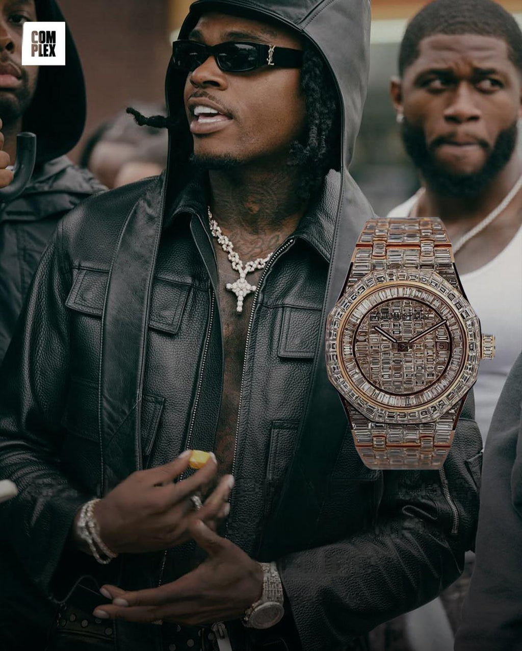 Gunna – Audemars Piguet Royal Oak 41mm Pave Dial Watch