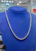 24” Tennis Chain 4mm 925 Silver Moissanite Diamonds