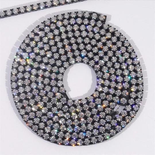 316L Stainless Steel 4mm Moissanite Tennis Chain